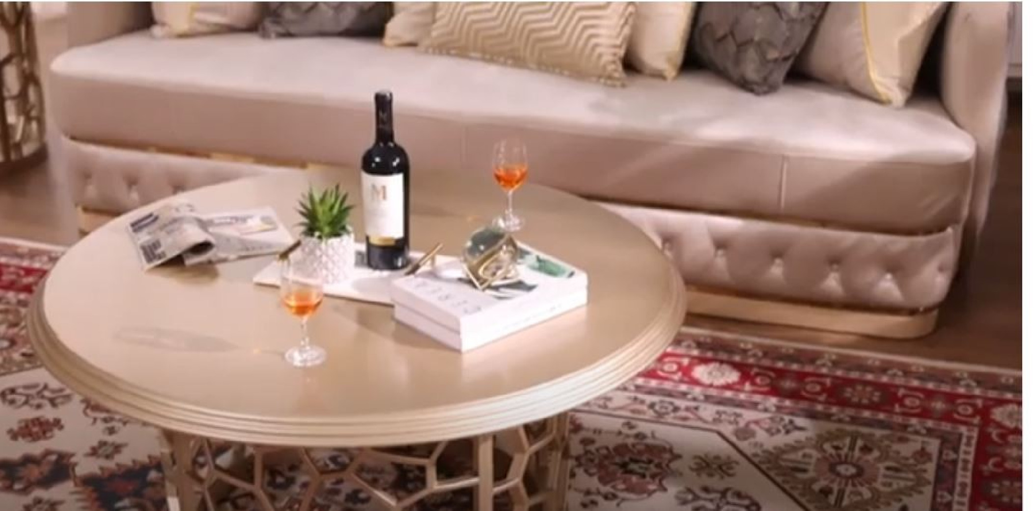 HD 9008 2PC Sofa & Loveseat Art Deco Style By Homey Design