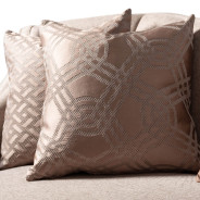 Mansion Sofa Pecan Glossy Mocha Sand Lousanne Collection By Michael Amini. LFR-LUSN816-PCN-414