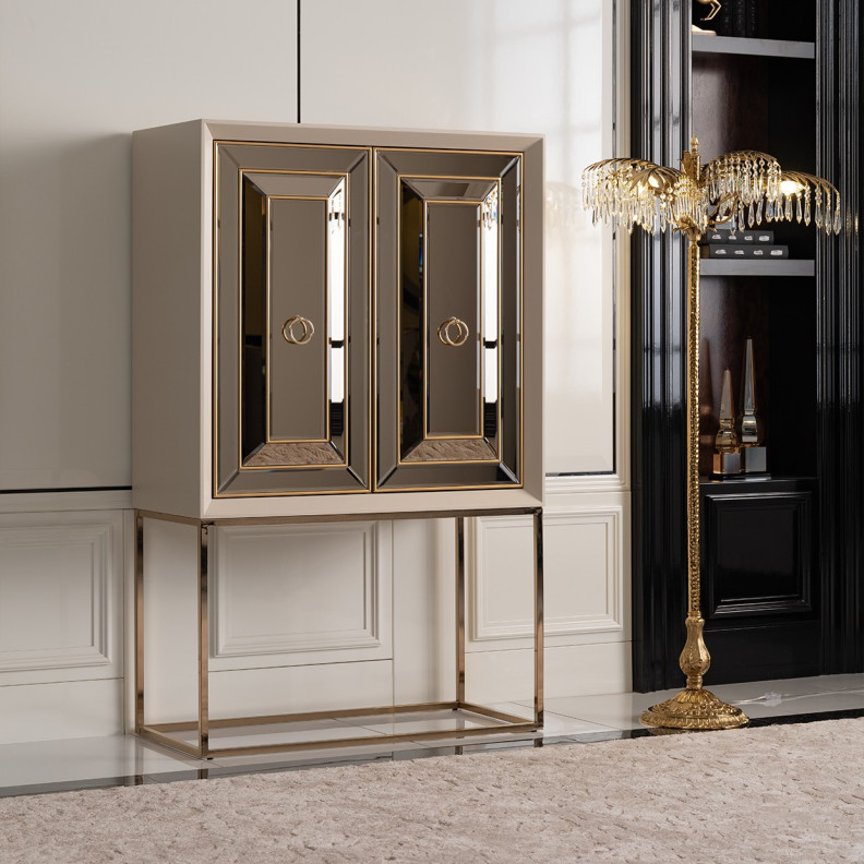 Bar 2pc Glistening Gold Madison Collection By Michael Amini LFR-MDSN500-827