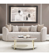 Sofa Beige Gold Ariana Collection by Michael Amini.LFR-ARNA815-BGE-806