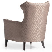 Accent Chair Nutmeg Glossy Mocha Sand Lousanne Collection By Michael Amini . LFR-LUSN835-NMG-414