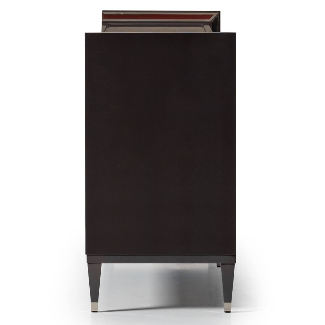 Media Cabinet Glossy Mocha Sand Lousanne Collection by Michael Amini.  LFR-LUSN223-414