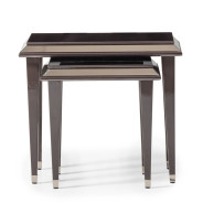 Nesting Tables Glossy Mocha Sand Lousanne Collection By Michael Amini . LFR-LUSN224-414