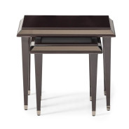 Nesting Tables Glossy Mocha Sand Lousanne Collection By Michael Amini . LFR-LUSN224-414