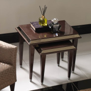 Nesting Tables Glossy Mocha Sand Lousanne Collection By Michael Amini . LFR-LUSN224-414