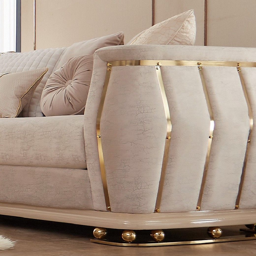 HD 9003  2PC Sofa & Loveseat Elegante Europeo de Homey Design