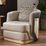 HD 9008 2PC Sofa & Loveseat Art Deco Style By Homey Design
