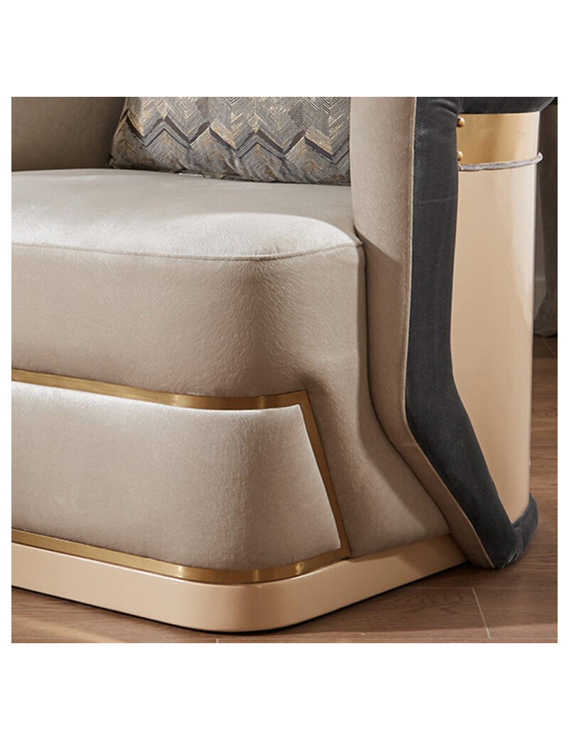 HD 9008 2PC Sofa & Loveseat Art Deco Style By Homey Design