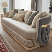 HD 9008 2PC Sofa & Loveseat Art Deco Style By Homey Design