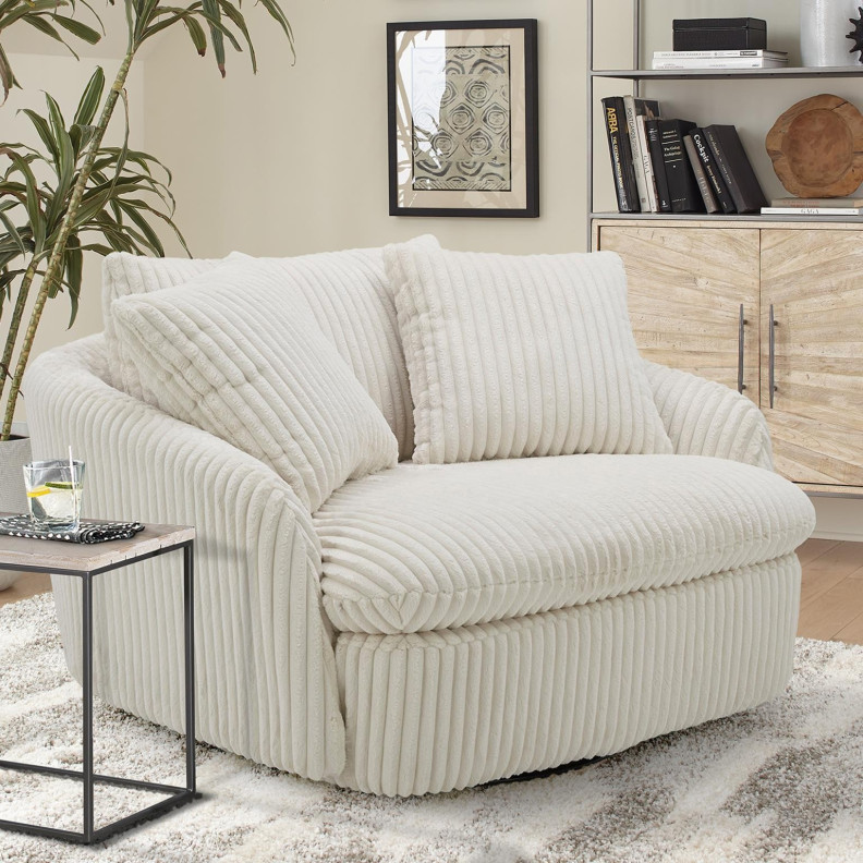 Boomer Large Swivel Chair w/ 2 toss plws By Parker House