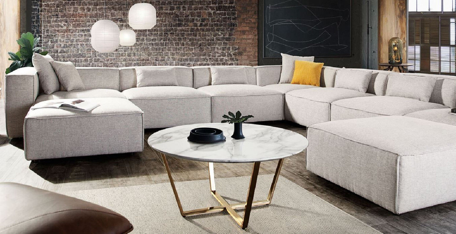 Vice Collection 9PC Contemporay and modern Sectional by Diamond Sofa