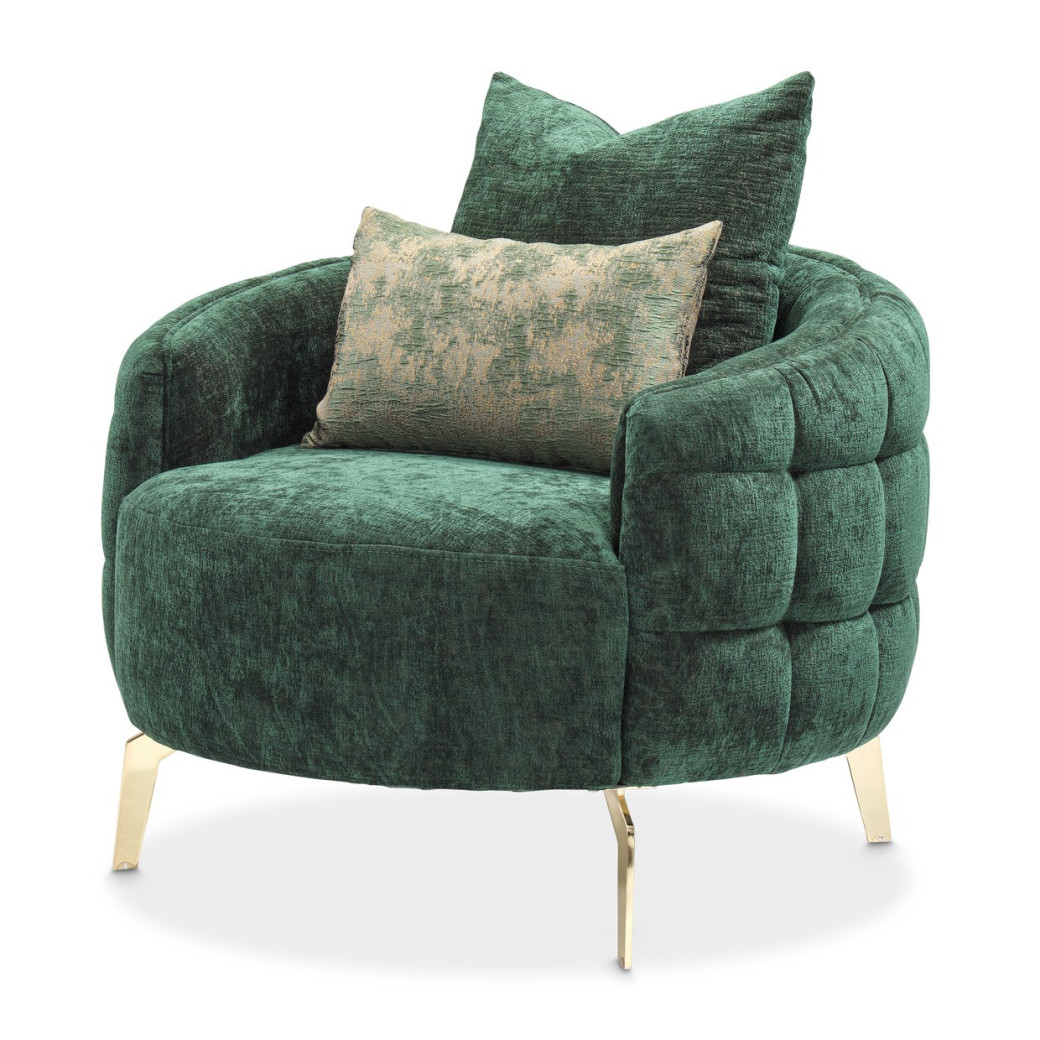 Chair Emerald Gold Celine by Michael Amini LFR-CLNE835-EMD-806