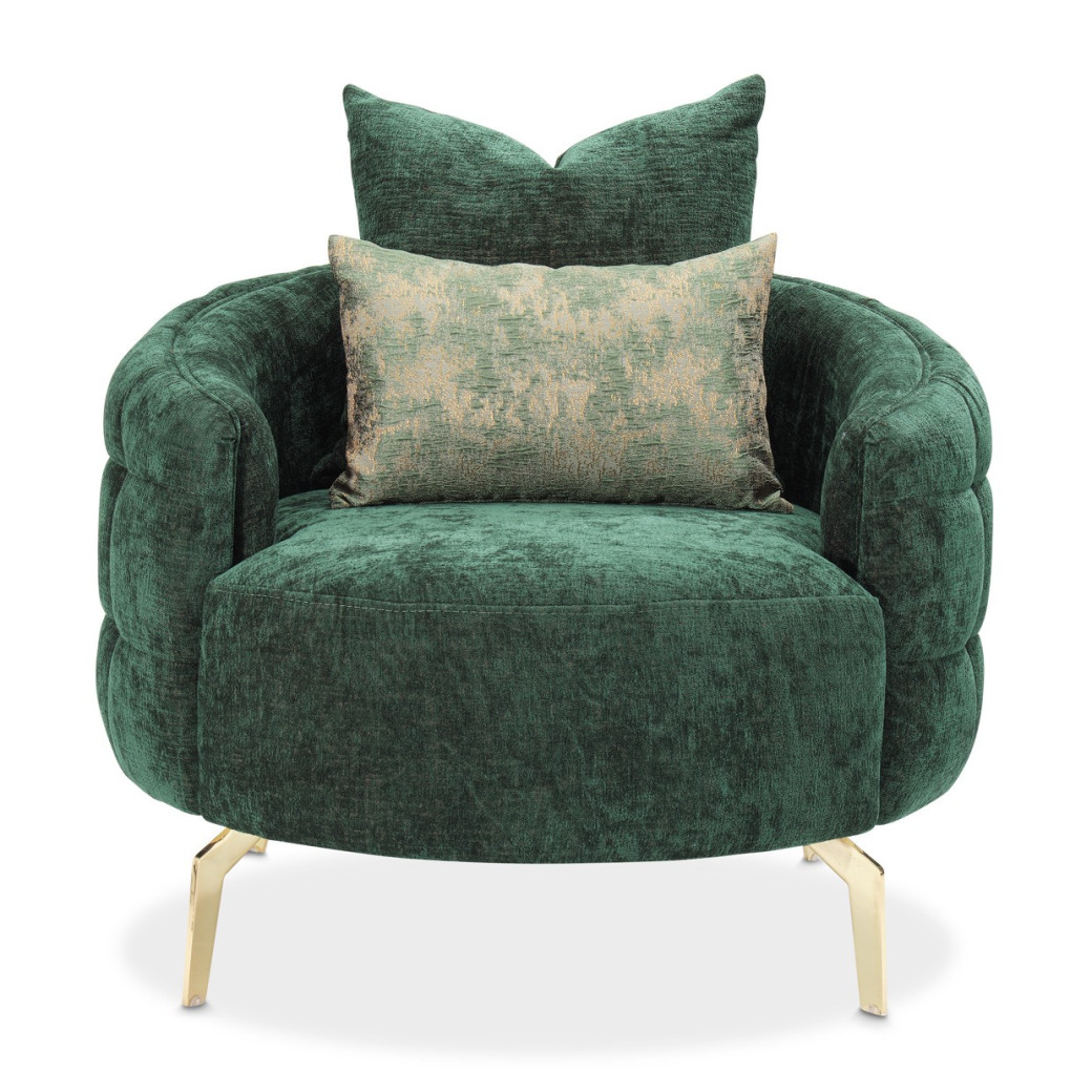 Chair Emerald Gold Celine by Michael Amini LFR-CLNE835-EMD-806