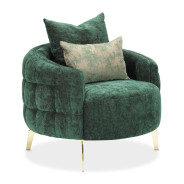 Chair Emerald Gold Celine by Michael Amini LFR-CLNE835-EMD-806