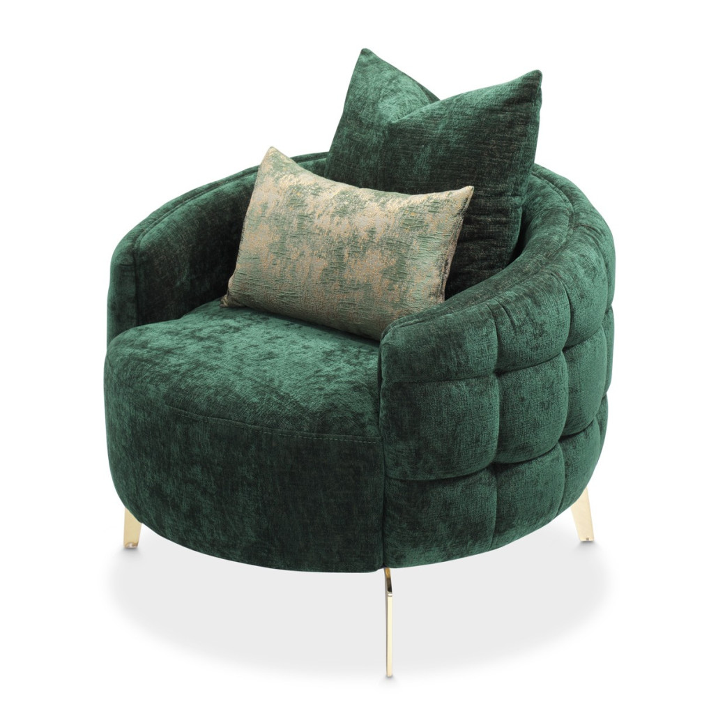 Chair Emerald Gold Celine by Michael Amini LFR-CLNE835-EMD-806