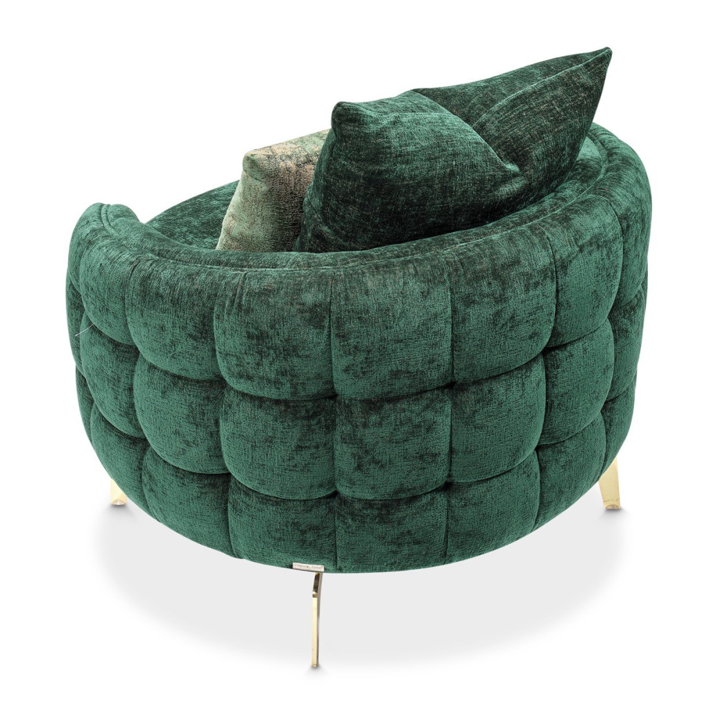 Chair Emerald Gold Celine by Michael Amini LFR-CLNE835-EMD-806