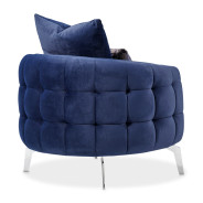 Chair Indigo Silver Celine by Michael Amini LFR-CLNE835-IDG-808