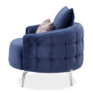 Chair Indigo Silver Celine by Michael Amini LFR-CLNE835-IDG-808