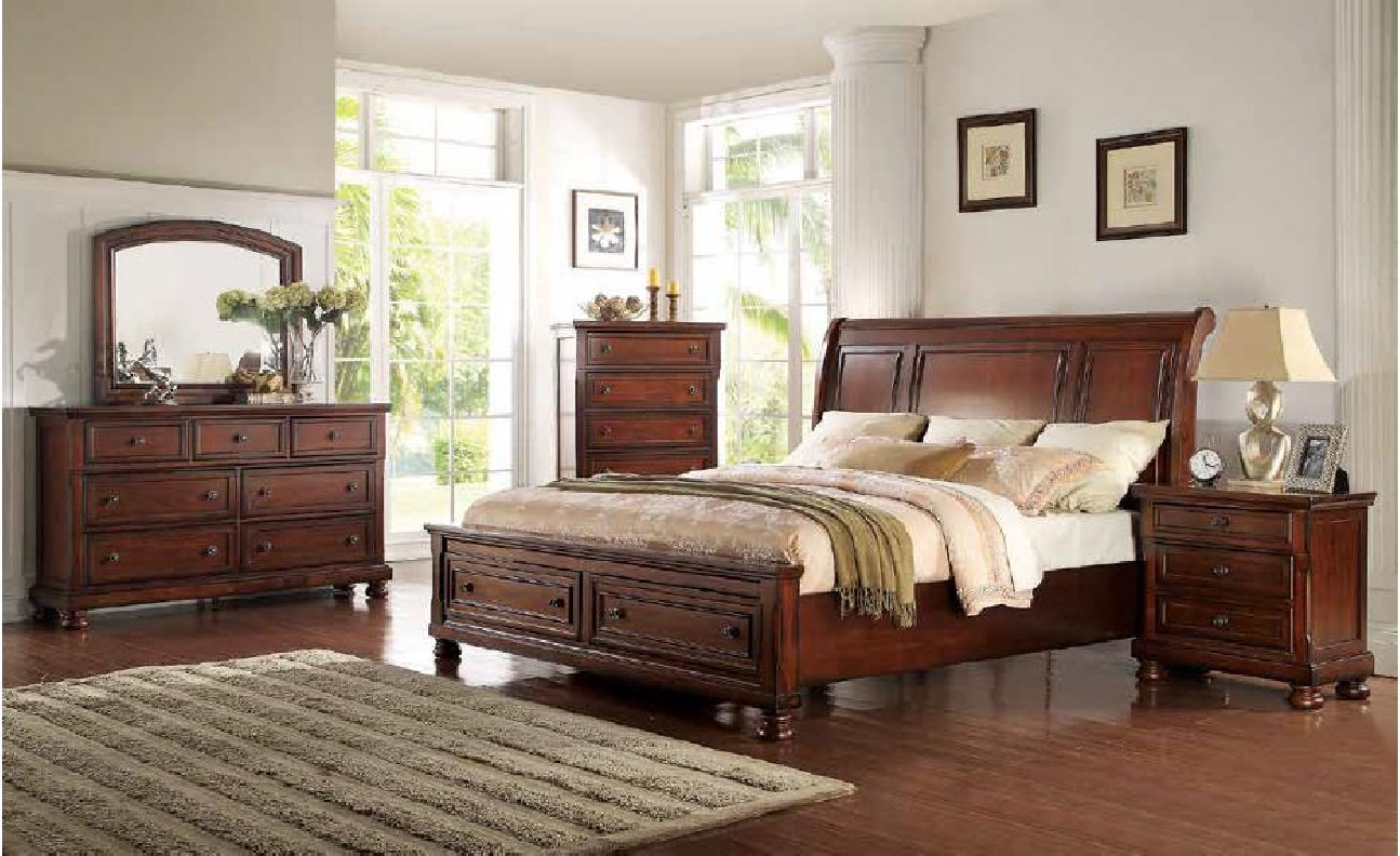 B608 5PC Queen Bedroom Set by McFerran Furnishings