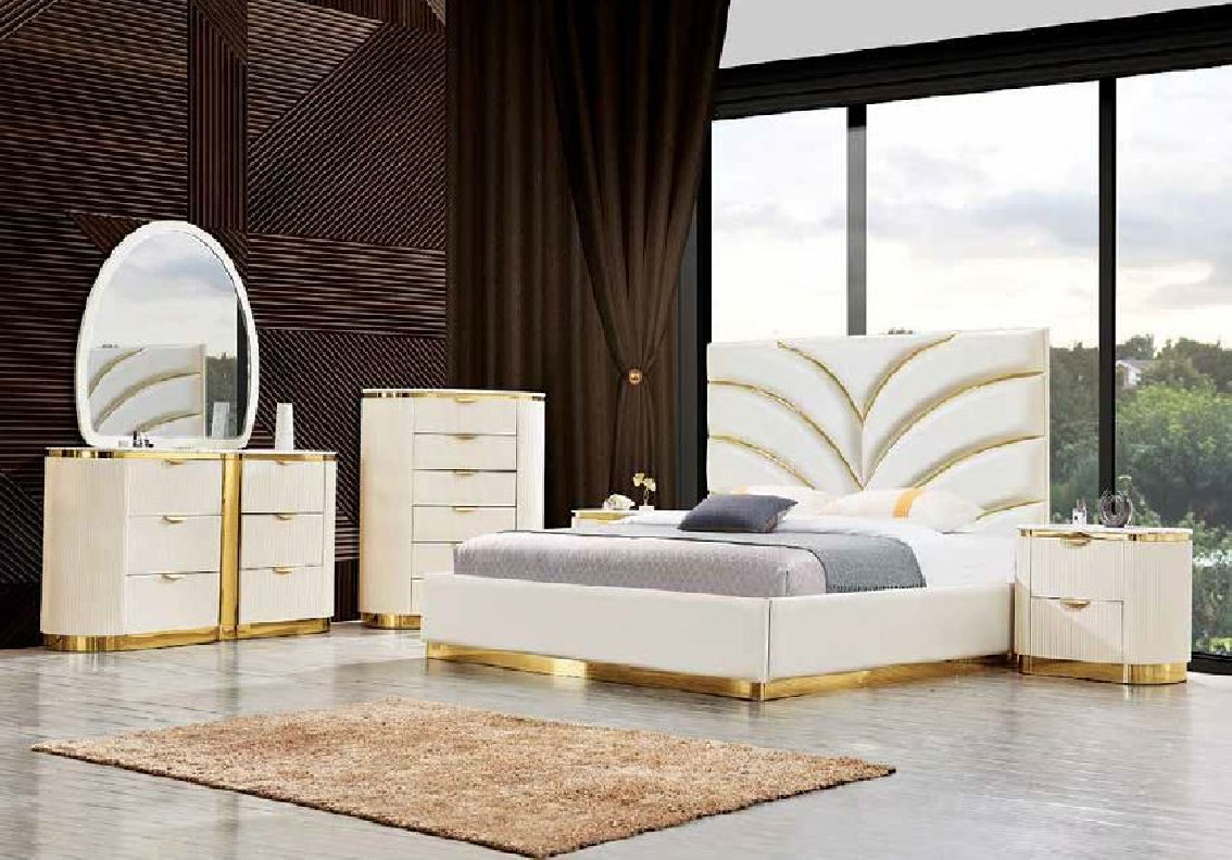 B1001 5PC Queen Size Bedroom Set Collection by McFerran Furnishings