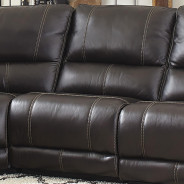6PC Whitman Verona Coffee Top Grain Leather Modular Powered Free Motion Cordless By Parker-House Furniture.MWHI-PACKA(H)-P50-VCO
