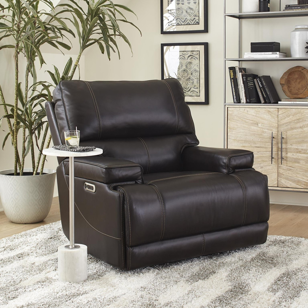 6PC Whitman Verona Coffee Top Grain Leather Modular Powered Free Motion Cordless By Parker-House Furniture.MWHI-PACKA(H)-P50-VCO