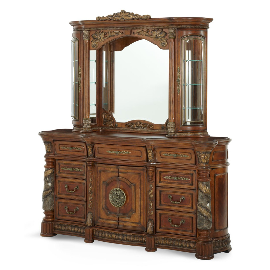 Villa Valencia Bedroom Set Collection by Michael Amini .Low Poster bed
