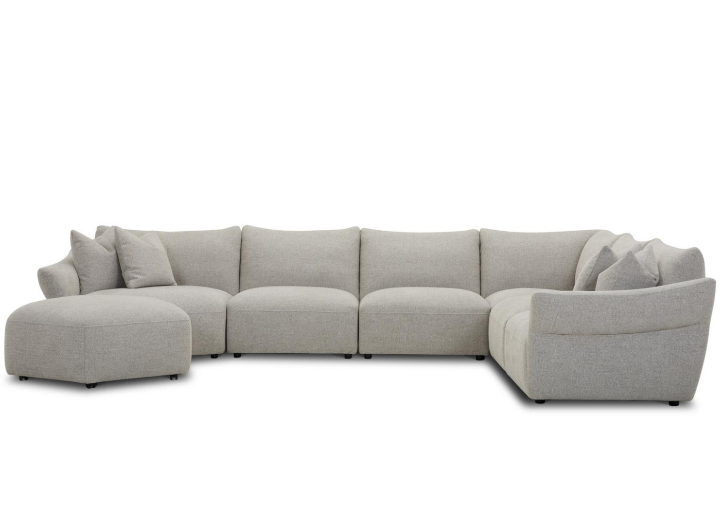 SPLA-PACK6A-CNCB Playful - Canes Cobblestone 6Pc Stationary Sectional By Parker House
