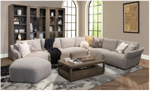 SPLA-PACK6A-CNCB Playful - Canes Cobblestone 6Pc Stationary Sectional By Parker House