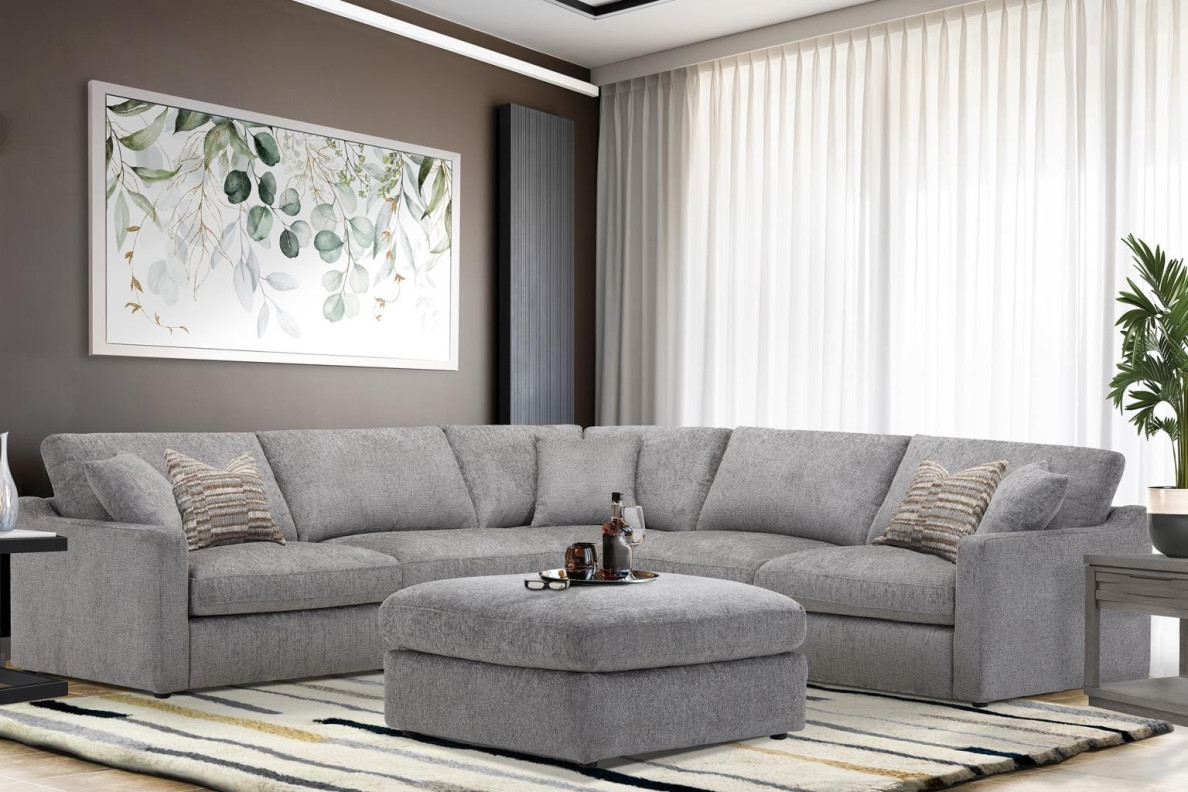 Surrender Burmese Natural 5Pc Sectional By Parker House