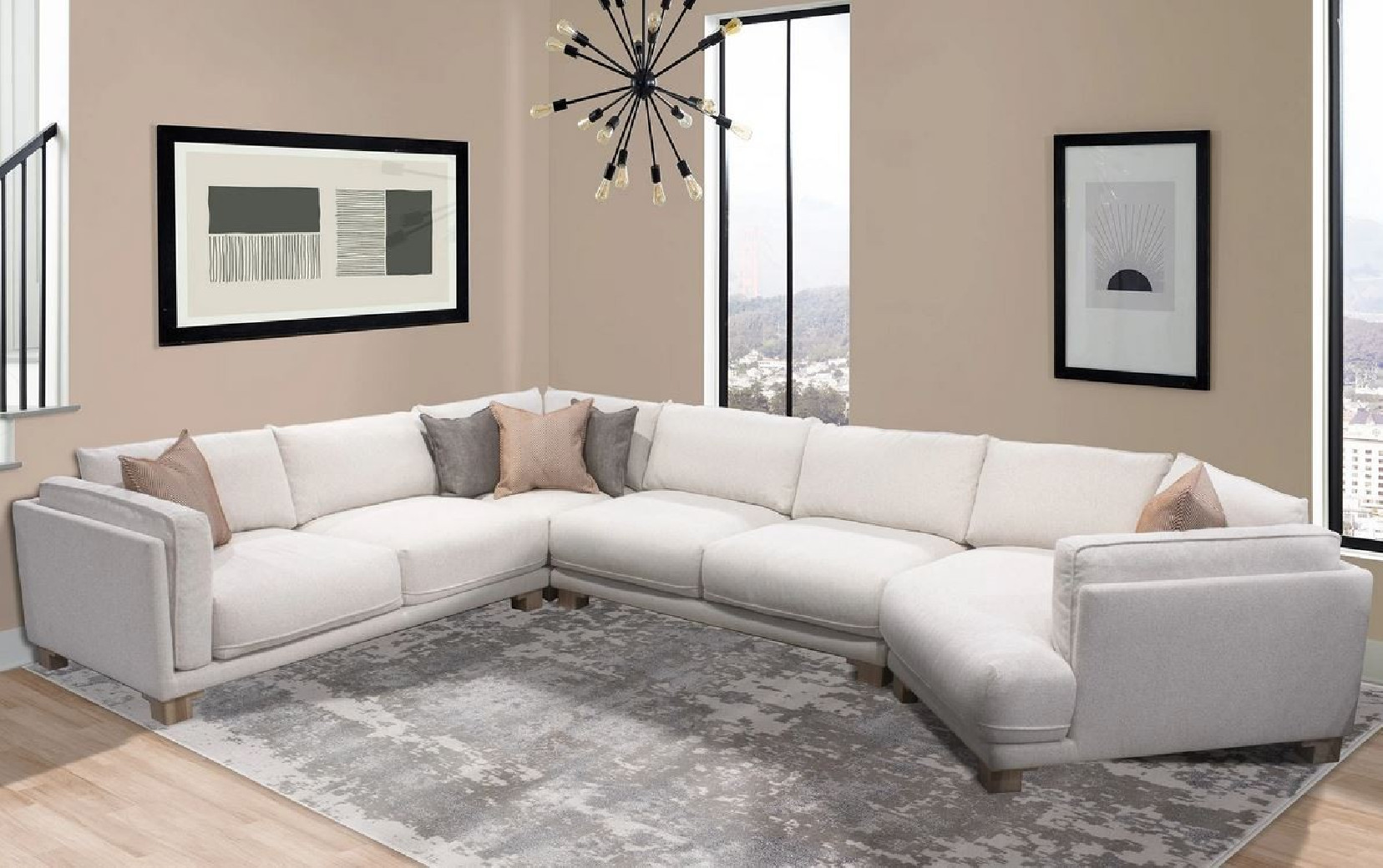 Escape Mirage 4Pc Stationary Sectional By Parker House
