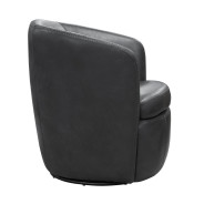 Barolo - Vintage Slate Swivel Genuine Leather Club Chair By Parker House Furniture
