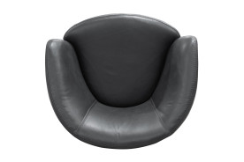 Barolo - Vintage Slate Swivel Genuine Leather Club Chair By Parker House Furniture