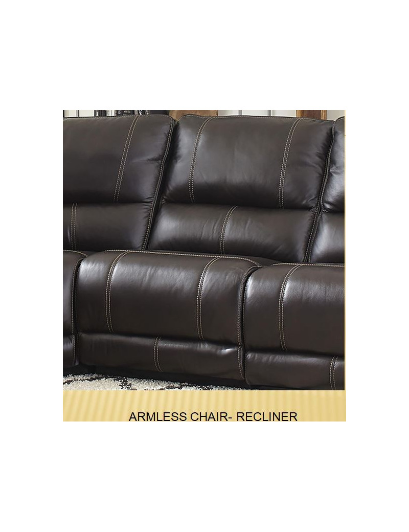 6PC Whitman Verona Coffee Top Grain Leather Modular Powered Free Motion Cordless By Parker-House Furniture.MWHI-PACKA(H)-P50-VCO