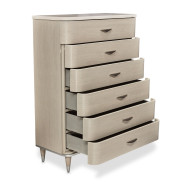 6 Drawer Vertical Storage Cabinets-Chest of Drawers Eclipse Collection by Michael Amini.KI-ECLP070-135