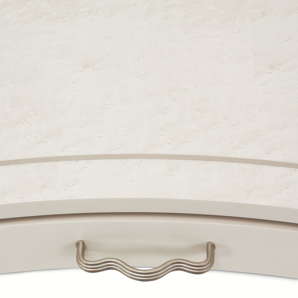 Creamy Pearl Finish Desk London Place Collection By Michael Amini
