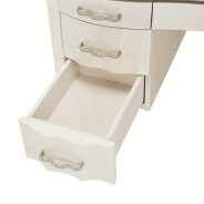 Creamy Pearl Finish Desk London Place Collection By Michael Amini
