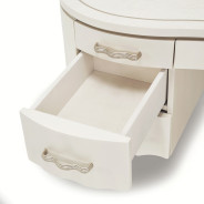 Creamy Pearl Finish Desk London Place Collection By Michael Amini