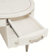 Creamy Pearl Finish Desk London Place Collection By Michael Amini