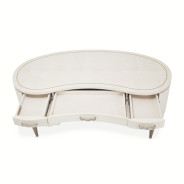 Creamy Pearl Finish Desk London Place Collection By Michael Amini