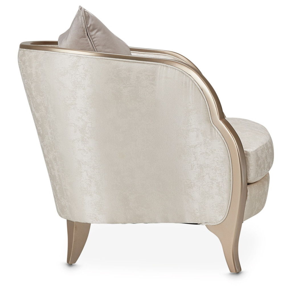 Chair Malibu Crest Chardonnay Finish Collection by Michael Amini. N9007835-CLDWH-822