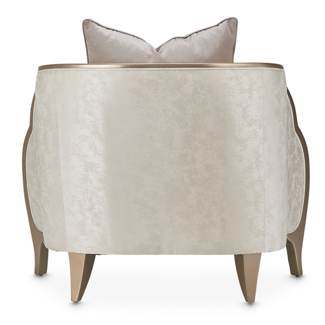 Chair Malibu Crest Chardonnay Finish Collection by Michael Amini. N9007835-CLDWH-822