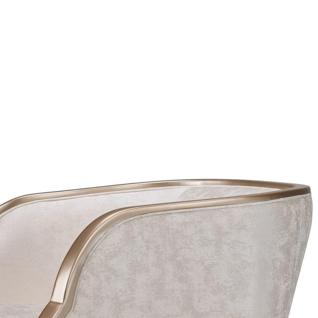 Chair Malibu Crest Chardonnay Finish Collection by Michael Amini. N9007835-CLDWH-822