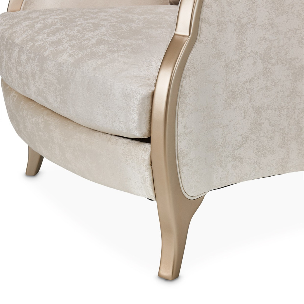 Chair Malibu Crest Chardonnay Finish Collection by Michael Amini. N9007835-CLDWH-822