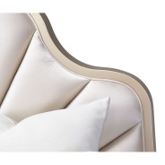 Queen Scalloped Panel Bed (3 pc) Malibu Crest Chardonnay Finish Collection by Michael Amini.9007000QN3-822
