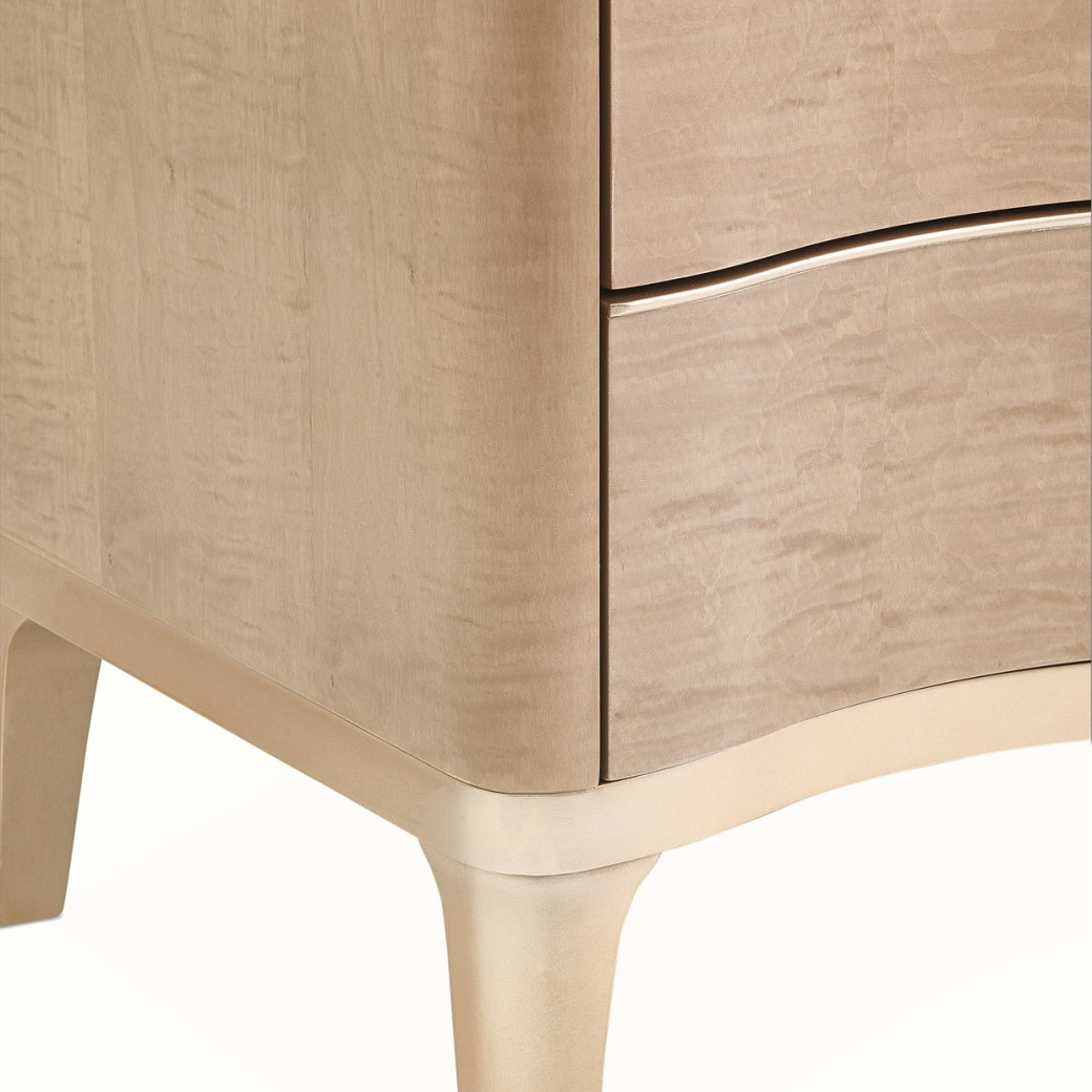 Accent Cabinet-Night Stand Malibu Crest Chardonnay Finish Collection by Michael Amini. 9007040-131