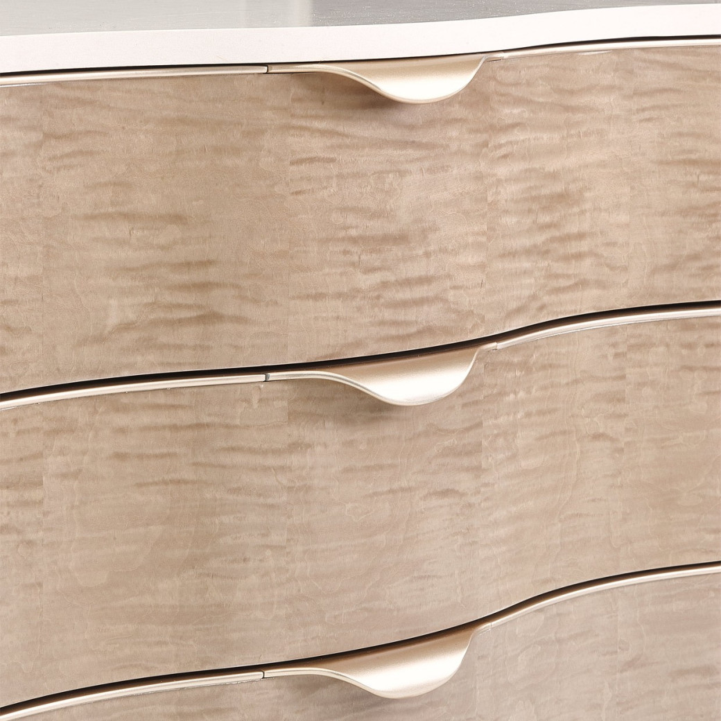 Accent Cabinet-Night Stand Malibu Crest Chardonnay Finish Collection by Michael Amini. 9007040-131