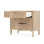 Accent Cabinet-Night Stand Malibu Crest Chardonnay Finish Collection by Michael Amini. 9007040-131