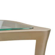 Console Table W/Glass Malibu Collection By Michael Amini