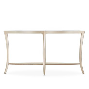 Console Table W/Glass Malibu Collection By Michael Amini